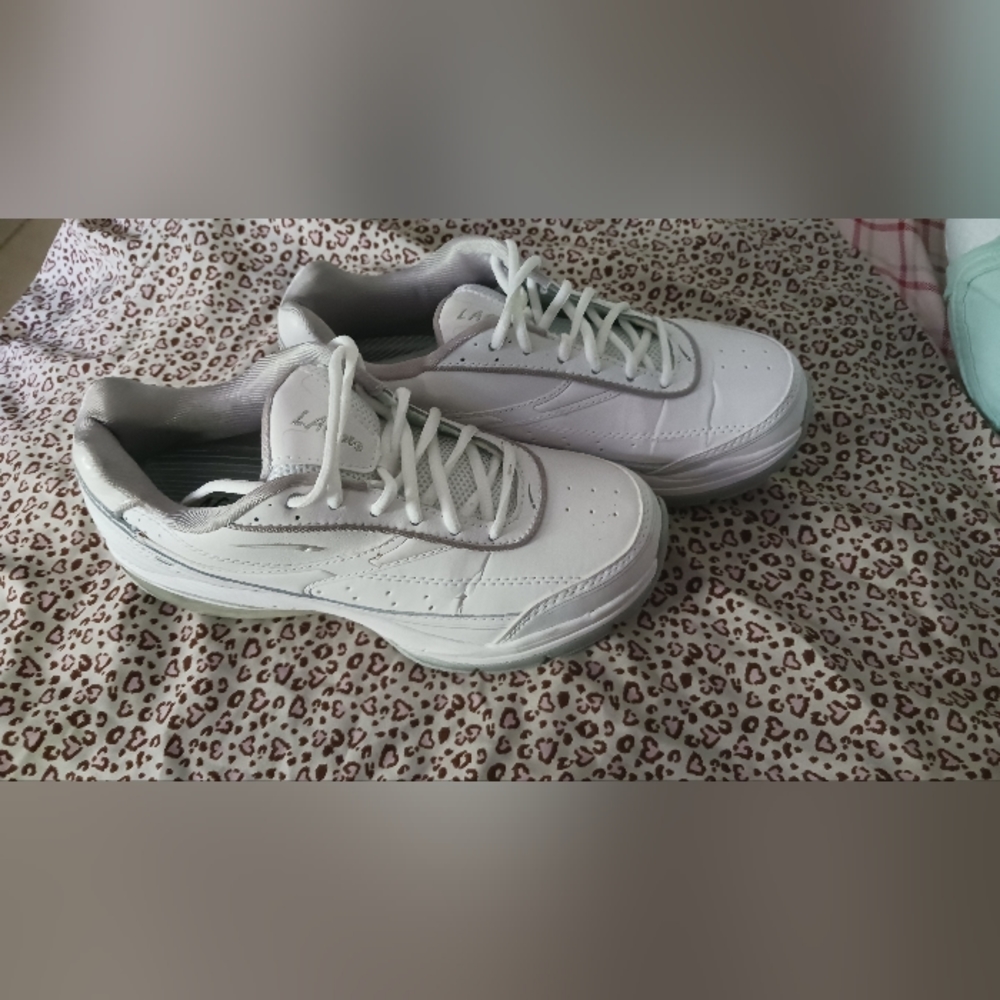 embellished white sneakers